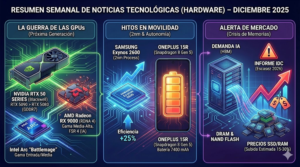 Resumen Semanal de Noticias: La inminente revolución gráfica y la alerta de precios para 2026